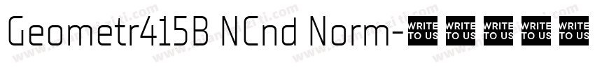 Geometr415B NCnd Norm字体转换